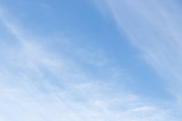 istock Clear blue color sky with white cloud background 1264842057