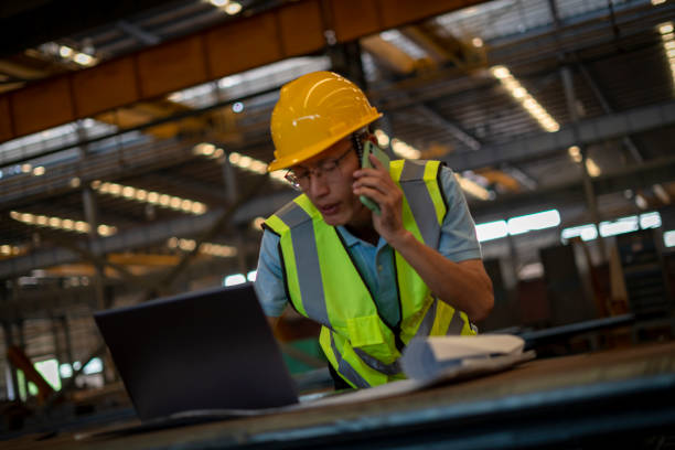 istock An Asian male engineer in the factory. 1264843397