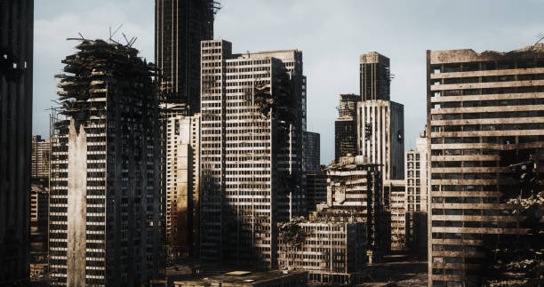 istock Post Apocalyptic Urban Landscape 1264844215