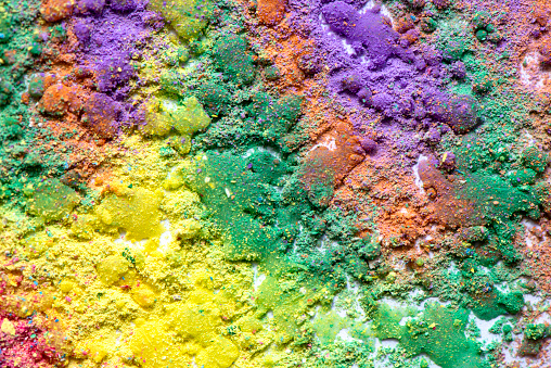 Colorful Background Of Chalk Powder