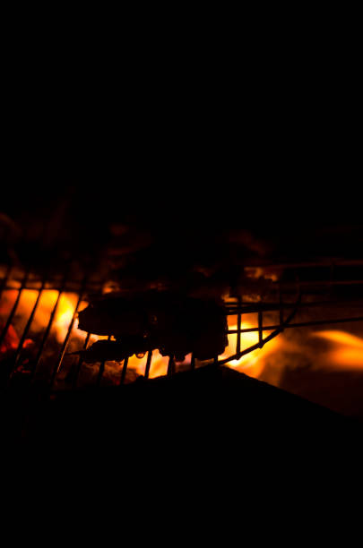 istock Satay goat satay, lamb, lamb or meat goat satay in grilling on campfire 1264848697