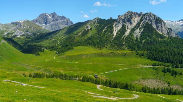 istock Mountain landscape along the road to Crocedomini pass 1264851629