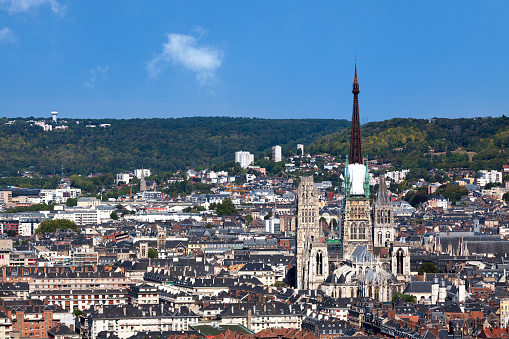 The Rouen Cathedral (French: Cathédrale primatiale Notre-Dame de l'Assomption de Rouen) is a Roman Catholic church in Rouen, Normandy, France.