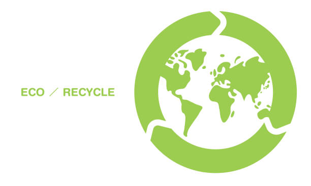 Vector illustration of recycle mark Vector illustration of recycle mark world-logos stock illustrations