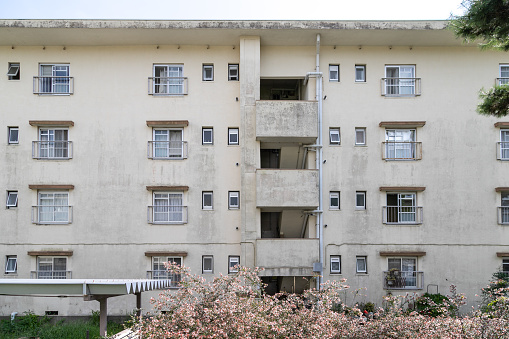 1960s old housing complex, Funabashi, Chiba, Japan