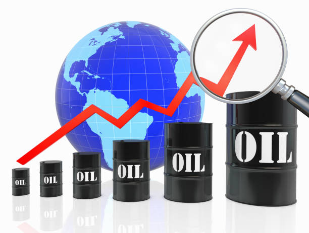 istock Analyzing for Increasing price of oil 1264861562