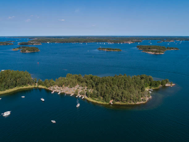 istock Aerial view over Stockholm archipelago 1264861886