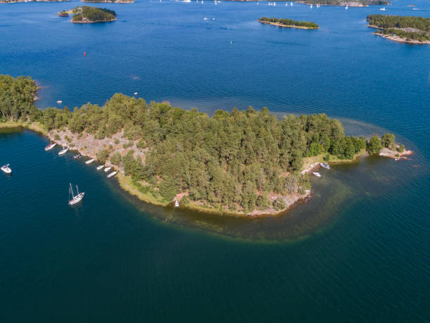 istock Aerial view over Stockholm archipelago 1264861891
