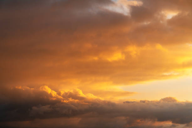 istock Beautiful bright sunset sky. Dramatic colorful clouds after sunset. Nature, sunset clouds backgrounds. 1264866774