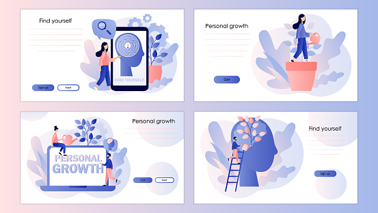 Personal Growth Selfimprovement Self Development Screen Template For ...