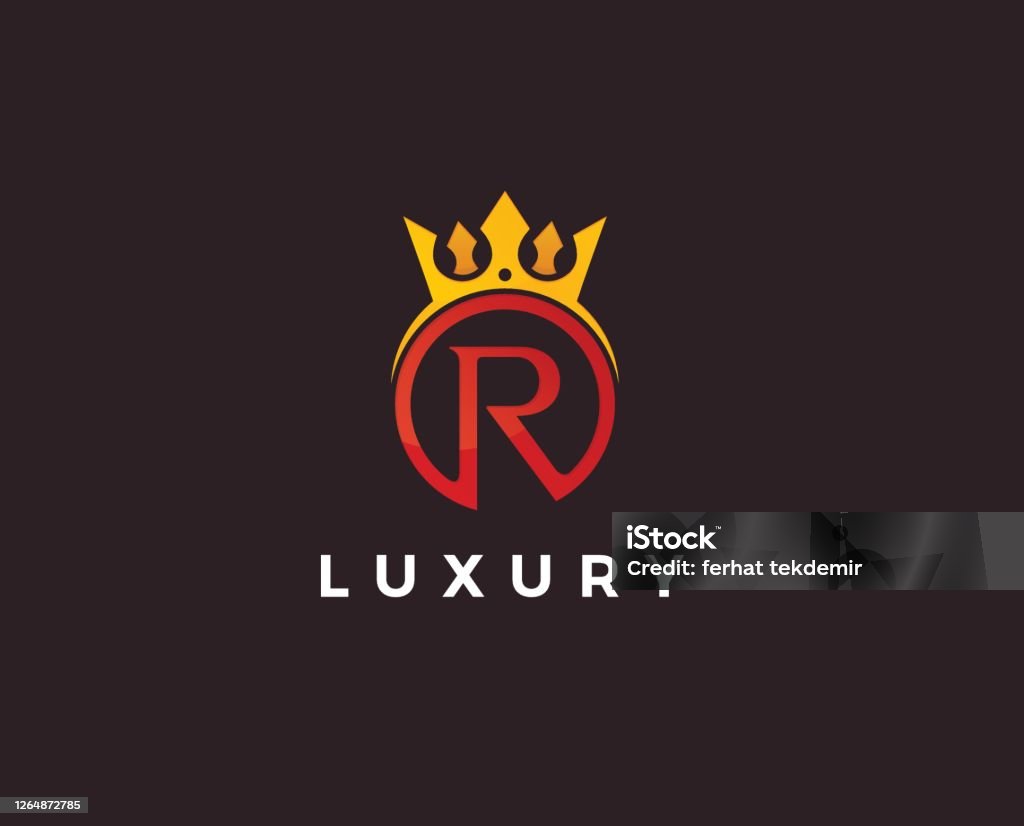 Letter Form Design R R Letter Minimal Template Vector Illustration Stock Illustration ...