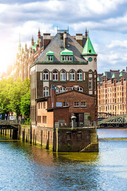 Historic Speicherstadt in Hamburg, Germany
