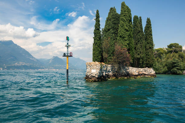 Desenzano del Garda port. Desenzano is a town on the shore of Lake Garda in the Brescia province in Lombardy, Italy.