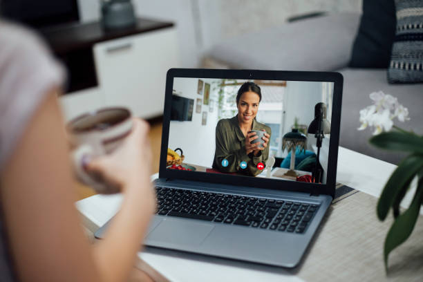 istock Business people having a video conference together 1264894811