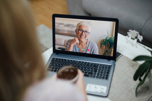 istock Business people having a video conference together 1264894828