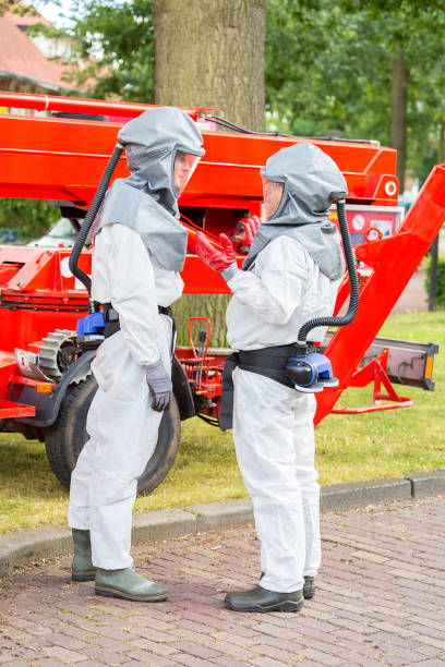 istock Insect fighters in work clothes have work meeting together 1264898824
