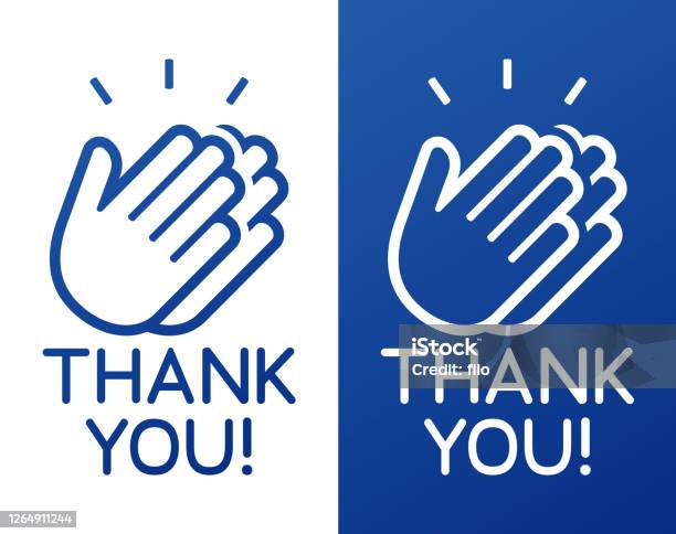 Thank You Clapping Hands Celebration Appreciation Stock Illustration - Download Image Now - Thank You - Phrase, Icon, Gratitude