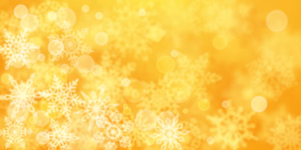istock Christmas background of blurry snowflakes 1264914452