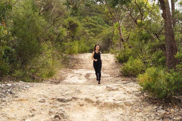 istock Running Woman In Australian bush 1264914461