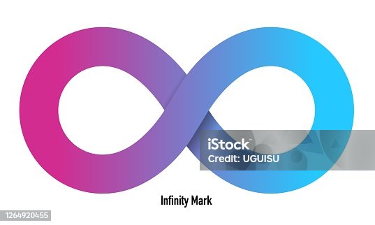 istock Vector illustration of infinity mark 1264920455