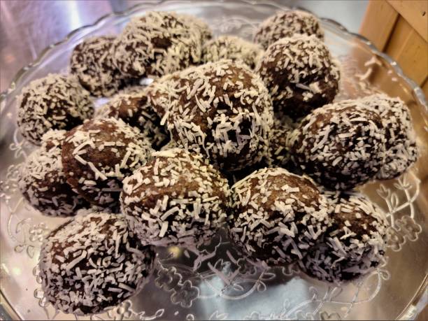 istock oat-coconut-cocoball on plate 1264923965
