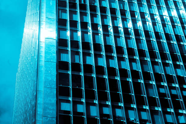 istock Modern skyscrapers in business district 1264924777