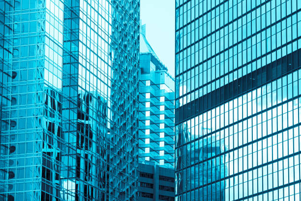 istock Modern skyscrapers in business district 1264924922