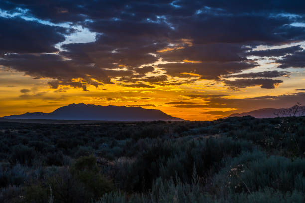 istock Dramatic vibrant sunset scenery in Antelope Island State Park, Utah 1264933557