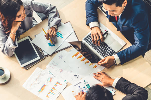 istock Business people group meeting shot from top view 1264934375