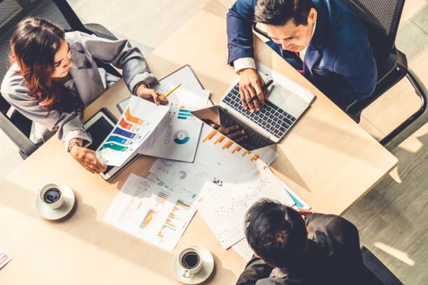 istock Business people group meeting shot from top view 1264937936