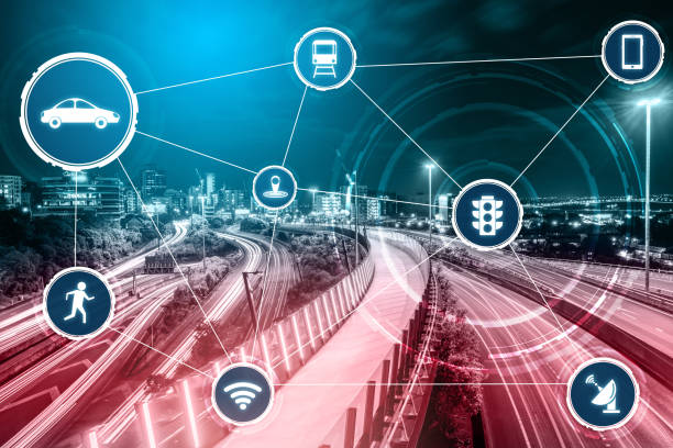istock Smart transport technology concept for future car traffic on road 1264942233