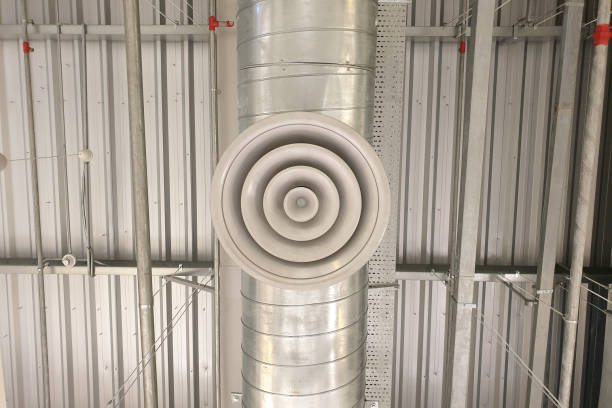 istock Air conditioning Ventilation Ducts and light in building 1264943770