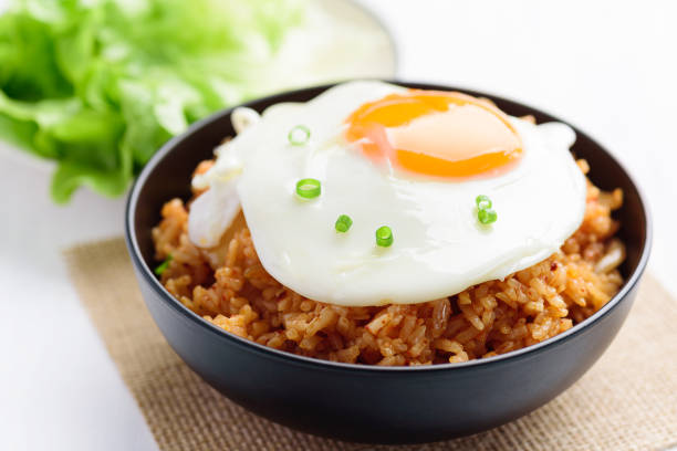 istock Korean food, Kimchi fried rice with fried egg 1264956582