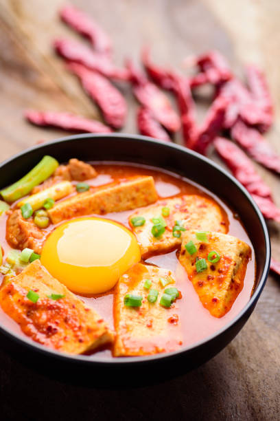 Spicy Korean Clam and Tofu Stew (Sundubu Jjigae)