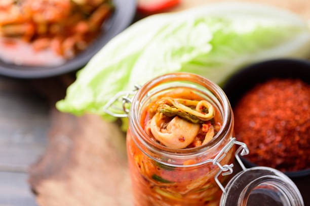istock Korean food, Kimchi cabbage 1264957366