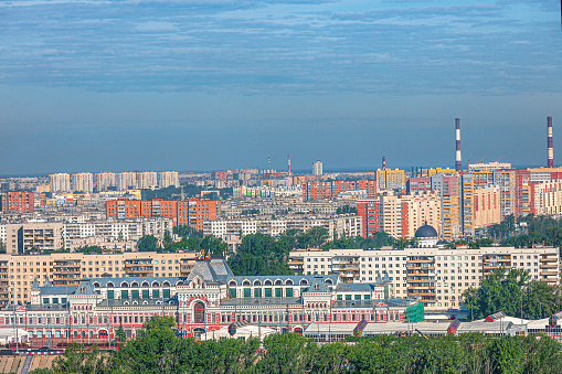 View of the district Nizhny Novgorod, Russia.