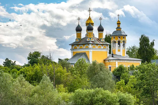 Orthodox Church by the Oka River,Ryazan, Russia,Nikon D3x