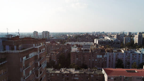 istock Crowded cityscape with buildings, apartment in background 1264959138