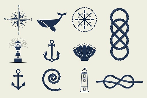 Nautical symbols and icons Retro anchor label vector illustration. Traditional sailing marine badge. Classic sail maritime navigation antique logo.