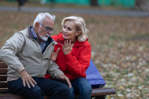 istock An Older Couple in Love is Going Through Serious Relationship and Having a Serious Debate. 1264963702