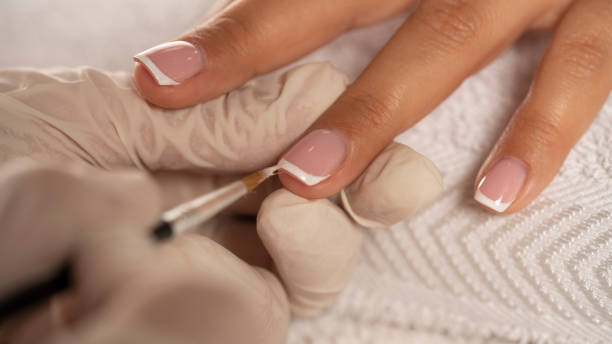 istock Closeup of making french manicure 1264963735