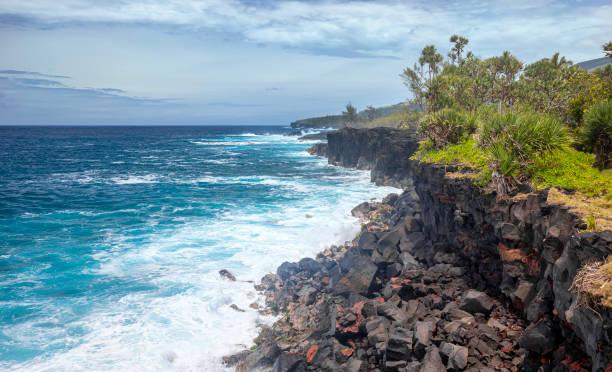 istock Coast line near Saint-Philippe (South coast of island La Reunion) 1264966467