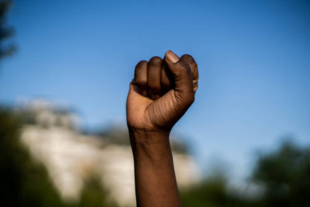 istock Symbol of anti racism protest 1264974704