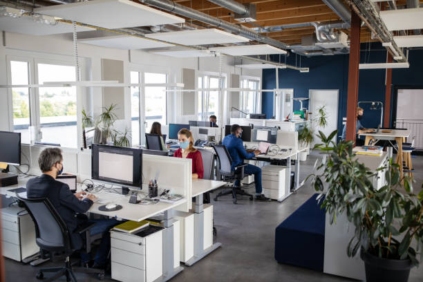 istock Business people back to work in the new normal during pandemic 1264981429