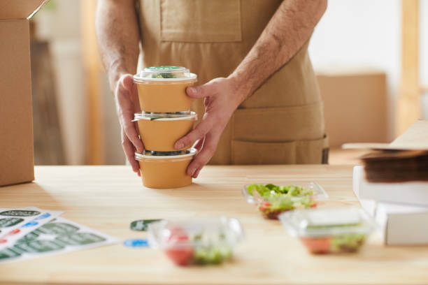 istock Worker at Food Delivery Close Up 1264983142