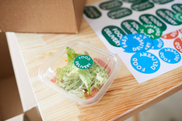 istock Fresh Salad from Food Delivery Service 1264983202