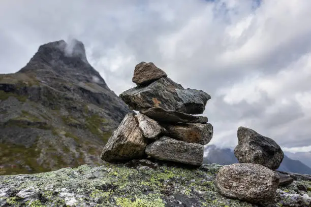 Photo of Troll rock pyramid on top of Trollstigen road