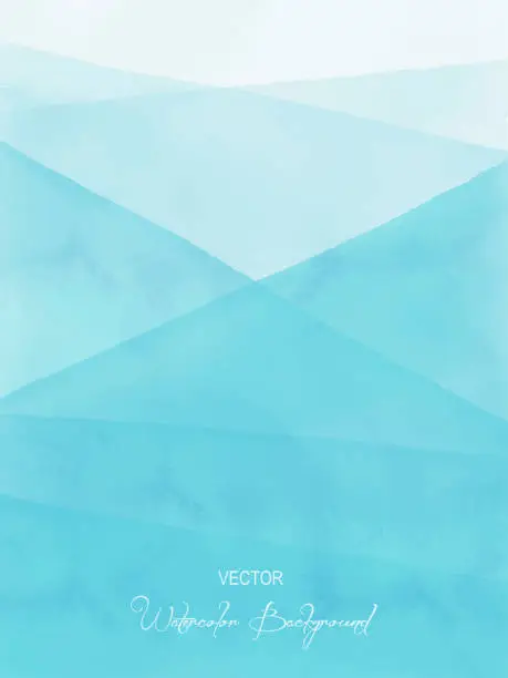 Vector illustration of Watercolor Blue Gradient Abstract Background. Design Element for Marketing, Advertising and Presentation. Can be used as wallpaper, web page background, web banners.