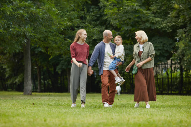 istock Carefree Family in Park 1264986422