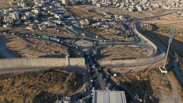 istock Palestine Hizma Town Surrounded by security wall 1264987484